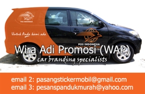 Cutting Sticker Mobil Branding Xenia - PT Pos Indonesia